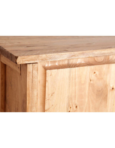 Aparador country em madeira maciça de limão, acabamento natural 68x25x130 cm Aparador country em madeira maciça de limão, acabamento natural 68x25x130 cm