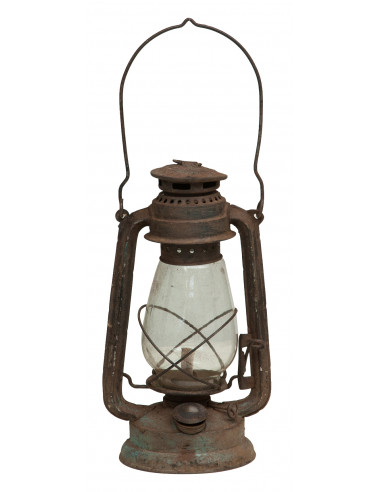 Vecchia lanterna a petrolio in metallo L15xPR15xH32 cm finiture assortite - Biscottini.it Vecchia lanterna a petrolio in metallo L15xPR15xH32 cm finiture assortite - Biscottini.it
