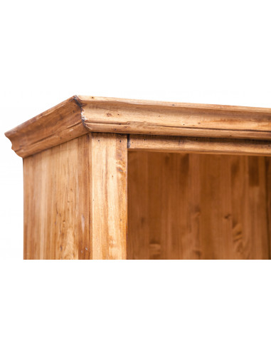 Libreria Country in legno massello di tiglio finitura naturale 109x36x180 cm Libreria Country in legno massello di tiglio finitura naturale 109x36x180 cm