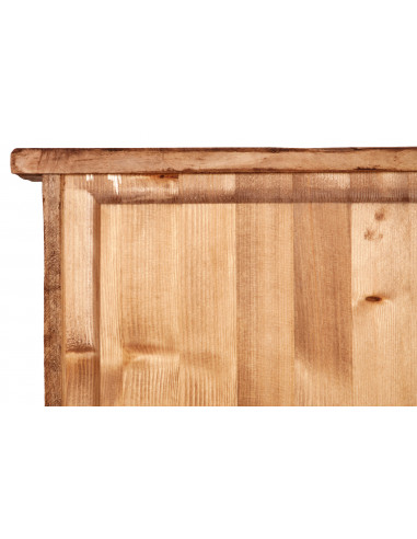 Vetrinetta Country in legno massello di tiglio finitura naturale  40x25x98 cm Vetrinetta Country in legno massello di tiglio finitura naturale  40x25x98 cm
