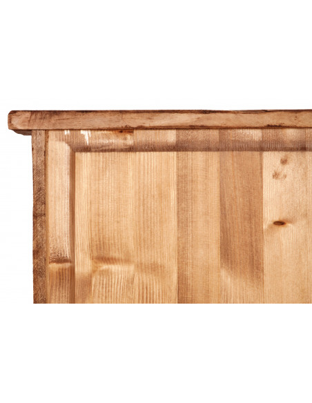 Vetrinetta Country in legno massello di tiglio finitura naturale  40x25x98 cm