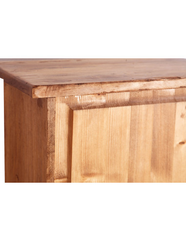 Vitrina country em madeira maciça de limão, acabamento natural 40x25x98 cm Vitrina country em madeira maciça de limão, acabamento natural 40x25x98 cm