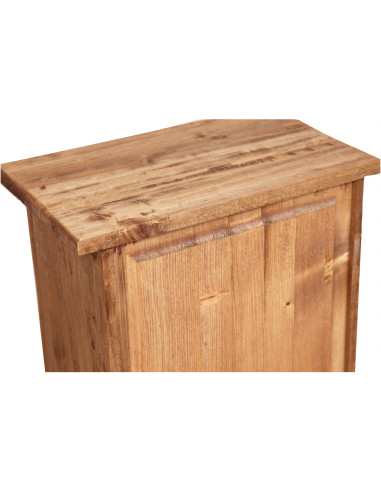Stipetto Country in legno massello di tiglio finitura naturale 40x25x98 cm Stipetto Country in legno massello di tiglio finitura naturale 40x25x98 cm