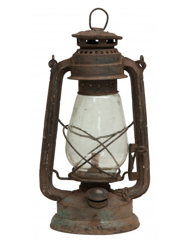 Vecchia lanterna a petrolio in metallo L15xPR15xH32 cm finiture assortite - Biscottini.it Vecchia lanterna a petrolio in metallo L15xPR15xH32 cm finiture assortite - Biscottini.it
