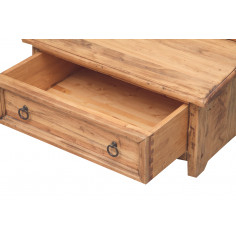 Inginocchiatoio in legno massello di tiglio finitura naturale 60x47x96 cm 2