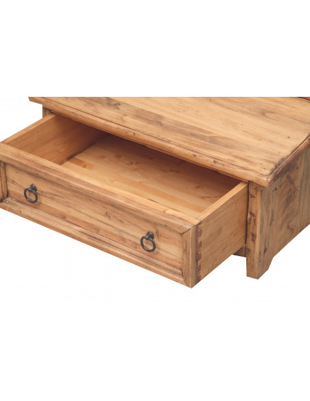 Inginocchiatoio in legno massello di tiglio finitura naturale 60x47x96 cm