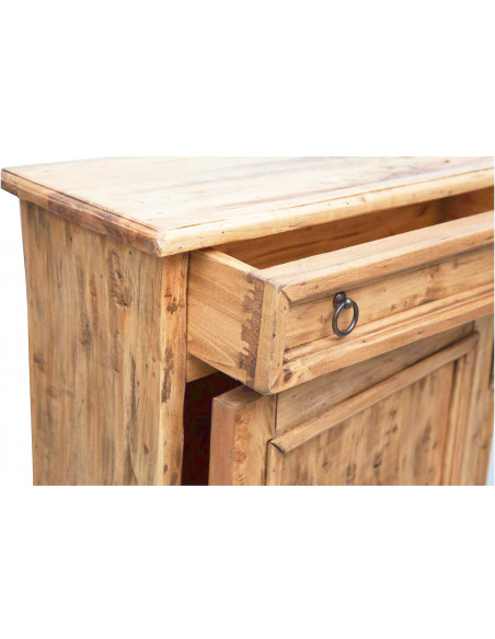 Inginocchiatoio in legno massello di tiglio finitura naturale 60x47x96 cm