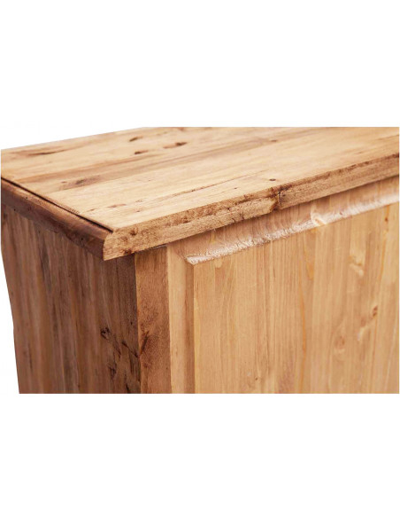 Inginocchiatoio in legno massello di tiglio finitura naturale 60x47x96 cm