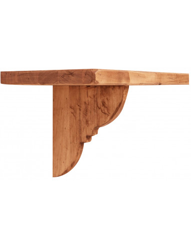 Mensola da parete  in legno massello d tiglio finitura naturale 120x22x22 cm Mensola da parete  in legno massello d tiglio finitura naturale 120x22x22 cm