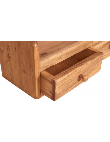 Piattaia Country in legno massello di tiglio finitura naturale 79x18x68 cm Piattaia Country in legno massello di tiglio finitura naturale 79x18x68 cm