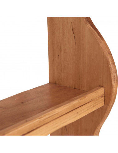 Piattaia Country in legno massello di tiglio finitura naturale 79x18x68 cm Piattaia Country in legno massello di tiglio finitura naturale 79x18x68 cm