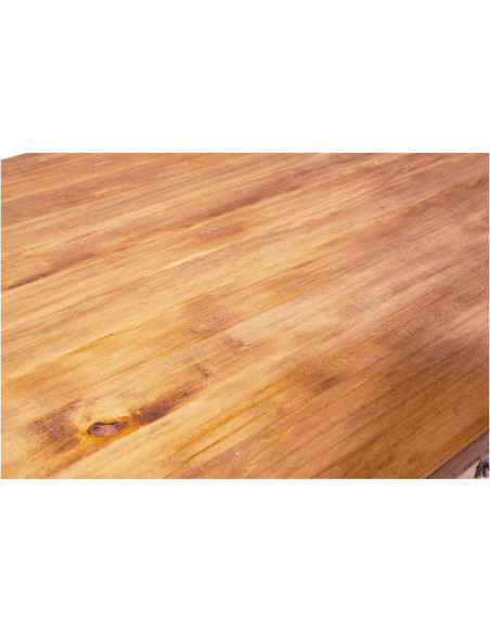 Bancone Country in legno massello di tiglio finitura naturale L300xPR90xH97 cm - Biscottini.it