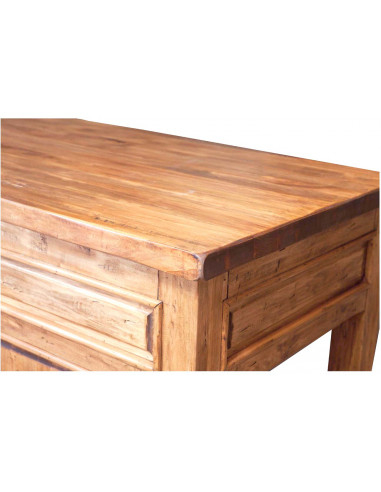 Bancone Country in legno massello di tiglio finitura naturale L300xPR90xH97 cm - Biscottini.it Bancone Country in legno massello di tiglio finitura naturale L300xPR90xH97 cm - Biscottini.it