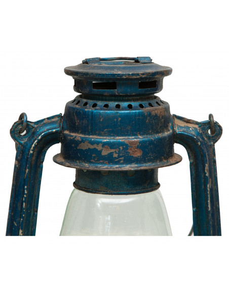 Vecchia lanterna a petrolio in metallo L15xPR15xH32 cm finiture assortite - Biscottini.it