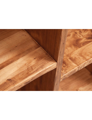 Libreria in legno massello di tiglio finitura naturale 82x36x201 cm Libreria in legno massello di tiglio finitura naturale 82x36x201 cm