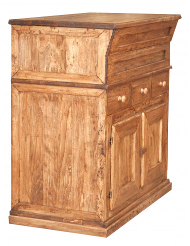 Madia in legno massello di tiglio finitura naturale 100x55x101 cm Madia in legno massello di tiglio finitura naturale 100x55x101 cm