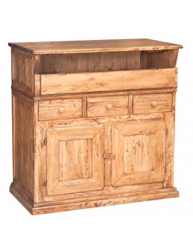 Madia in legno massello di tiglio finitura naturale 100x55x101 cm Madia in legno massello di tiglio finitura naturale 100x55x101 cm