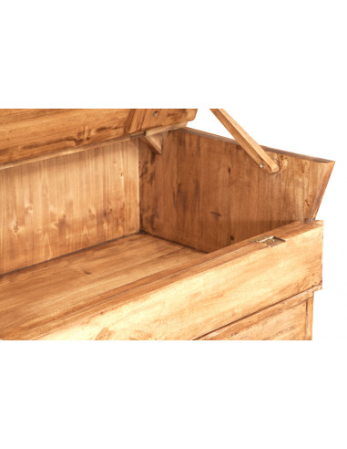 Madia in legno massello di tiglio finitura naturale 100x55x101 cm Madia in legno massello di tiglio finitura naturale 100x55x101 cm