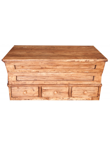 Madia in legno massello di tiglio finitura naturale 100x55x101 cm Madia in legno massello di tiglio finitura naturale 100x55x101 cm