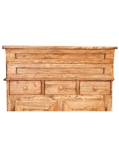 Madia in legno massello di tiglio finitura naturale 100x55x101 cm Madia in legno massello di tiglio finitura naturale 100x55x101 cm