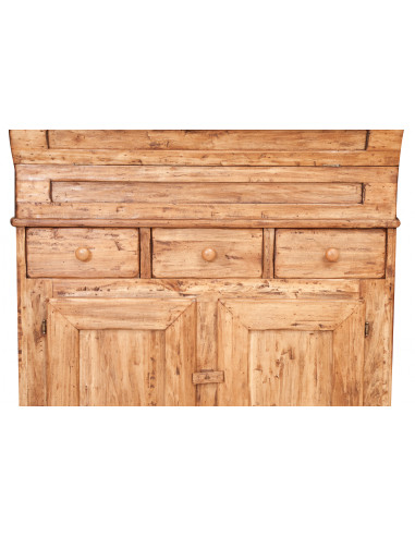 Madia in legno massello di tiglio finitura naturale 100x55x101 cm Madia in legno massello di tiglio finitura naturale 100x55x101 cm