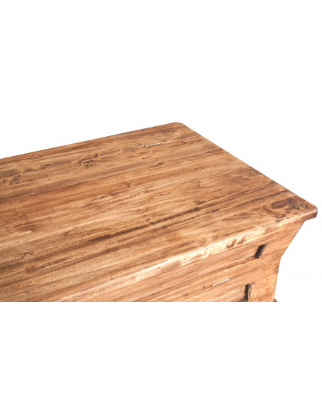 Madia in legno massello di tiglio finitura naturale 100x55x101 cm