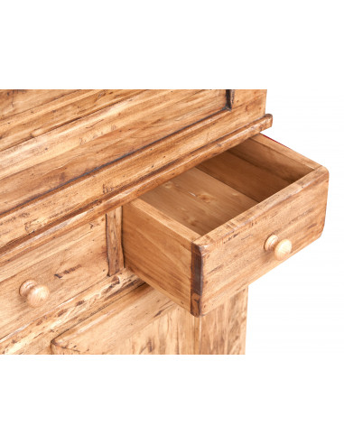 Madia in legno massello di tiglio finitura naturale 100x55x101 cm Madia in legno massello di tiglio finitura naturale 100x55x101 cm