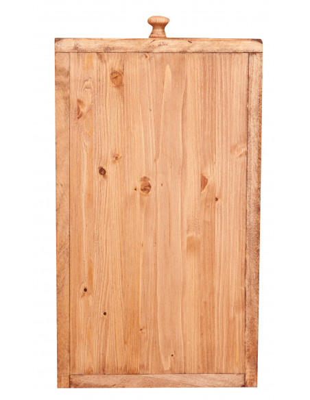Madia in legno massello di tiglio finitura naturale 100x55x101 cm