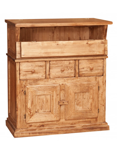 Madia in legno massello di tiglio finitura naturale 81x45x92 cm Madia in legno massello di tiglio finitura naturale 81x45x92 cm