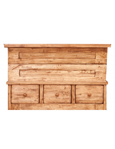 Acabamento natural de madeira de madeira sólida 81x45x92 cm Acabamento natural de madeira de madeira sólida 81x45x92 cm