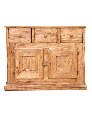 Madia in legno massello di tiglio finitura naturale 81x45x92 cm Madia in legno massello di tiglio finitura naturale 81x45x92 cm