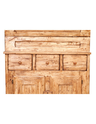 Madia in legno massello di tiglio finitura naturale 81x45x92 cm Madia in legno massello di tiglio finitura naturale 81x45x92 cm