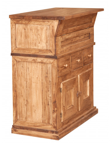 Acabamento natural de madeira de madeira sólida 81x45x92 cm Acabamento natural de madeira de madeira sólida 81x45x92 cm