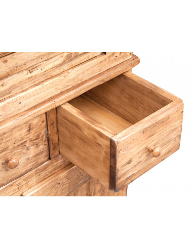 Acabamento natural de madeira de madeira sólida 81x45x92 cm Acabamento natural de madeira de madeira sólida 81x45x92 cm