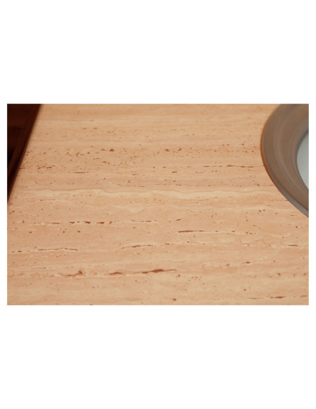 Credenza cucina in legno massello di tiglio finitura naturale L130xPR60xH115 cm