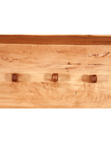 Attaccapanni a mensola in legno massello di tiglio finitura naturale 157x22x25 cm Attaccapanni a mensola in legno massello di tiglio finitura naturale 157x22x25 cm