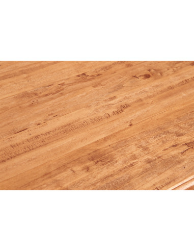 Aparador country em madeira maciça de limão, estrutura branca antiga, tampo com acabamento natural 160x42x90 cm Aparador country em madeira maciça de limão, estrutura branca antiga, tampo com acabamento natural 160x42x90 cm