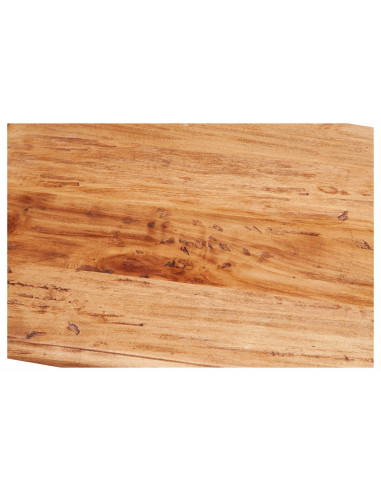 Cômoda country em madeira maciça de limão, estrutura branca, tampo com acabamento natural, 46x36x70 cm Cômoda country em madeira maciça de limão, estrutura branca, tampo com acabamento natural, 46x36x70 cm