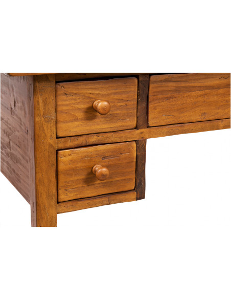 Drawers with wooden knobs of the writing table by Biscottini.it