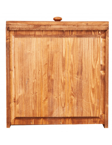 Credenza Country in legno massello di tiglio finitura noce 202x45x103 cm Credenza Country in legno massello di tiglio finitura noce 202x45x103 cm