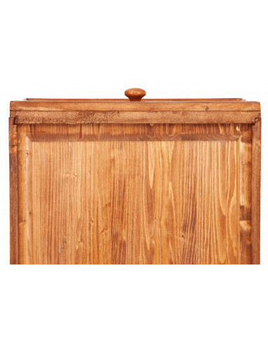 Credenza Country in legno massello di tiglio finitura noce 202x45x103 cm Credenza Country in legno massello di tiglio finitura noce 202x45x103 cm