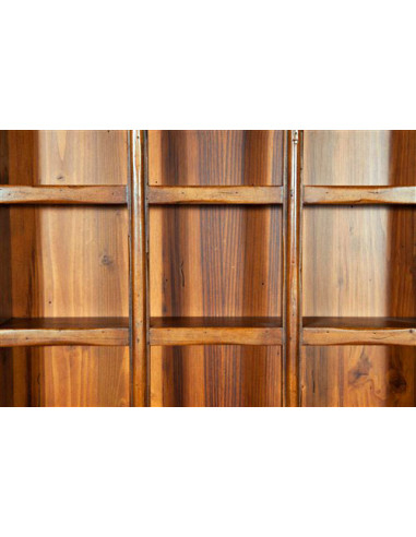 Pensile bacheca Country in legno massello di tiglio finitura noce 54x12x72 cm Pensile bacheca Country in legno massello di tiglio finitura noce 54x12x72 cm