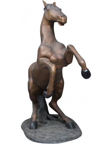 Cavallo in fusione di bronzo L125xPR62xH154 cm Cavallo in fusione di bronzo L125xPR62xH154 cm
