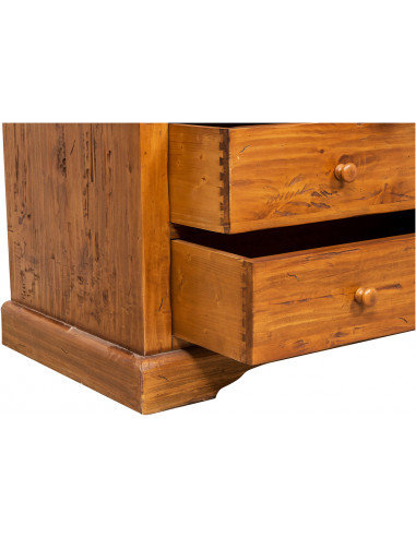 Roupeiro do país em madeira maciça telha acabamento noz 120x59x197 cm Roupeiro do país em madeira maciça telha acabamento noz 120x59x197 cm