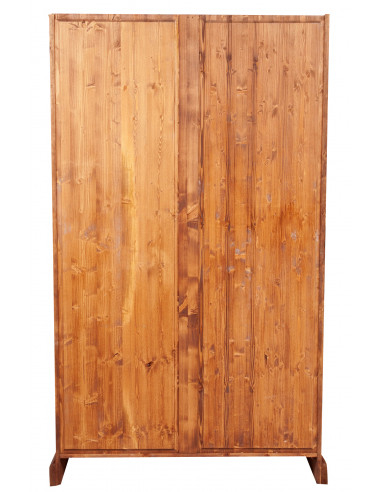 Veterina País em madeira maciça telha acabamento noz 120x37x197 cm Veterina País em madeira maciça telha acabamento noz 120x37x197 cm