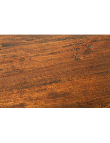 Cassettiera Country in legno massello di tiglio finitura noce 116x41x100 cm