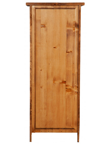 Stipetto Country in legno massello di tiglio finitura noce 40x25x98 cm