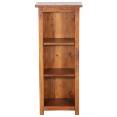 Piccola libreria Country in legno massello di tiglio finitura noce L40xPR25xH98 cm