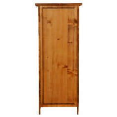Piccola libreria Country in legno massello di tiglio finitura noce L40xPR25xH98 cm 2