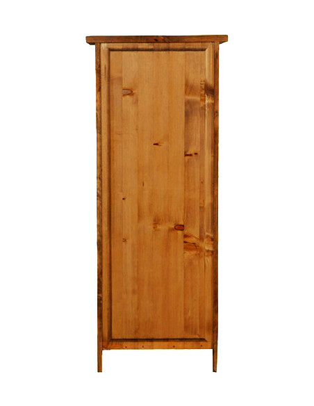 Piccola libreria Country in legno massello di tiglio finitura noce L40xPR25xH98 cm